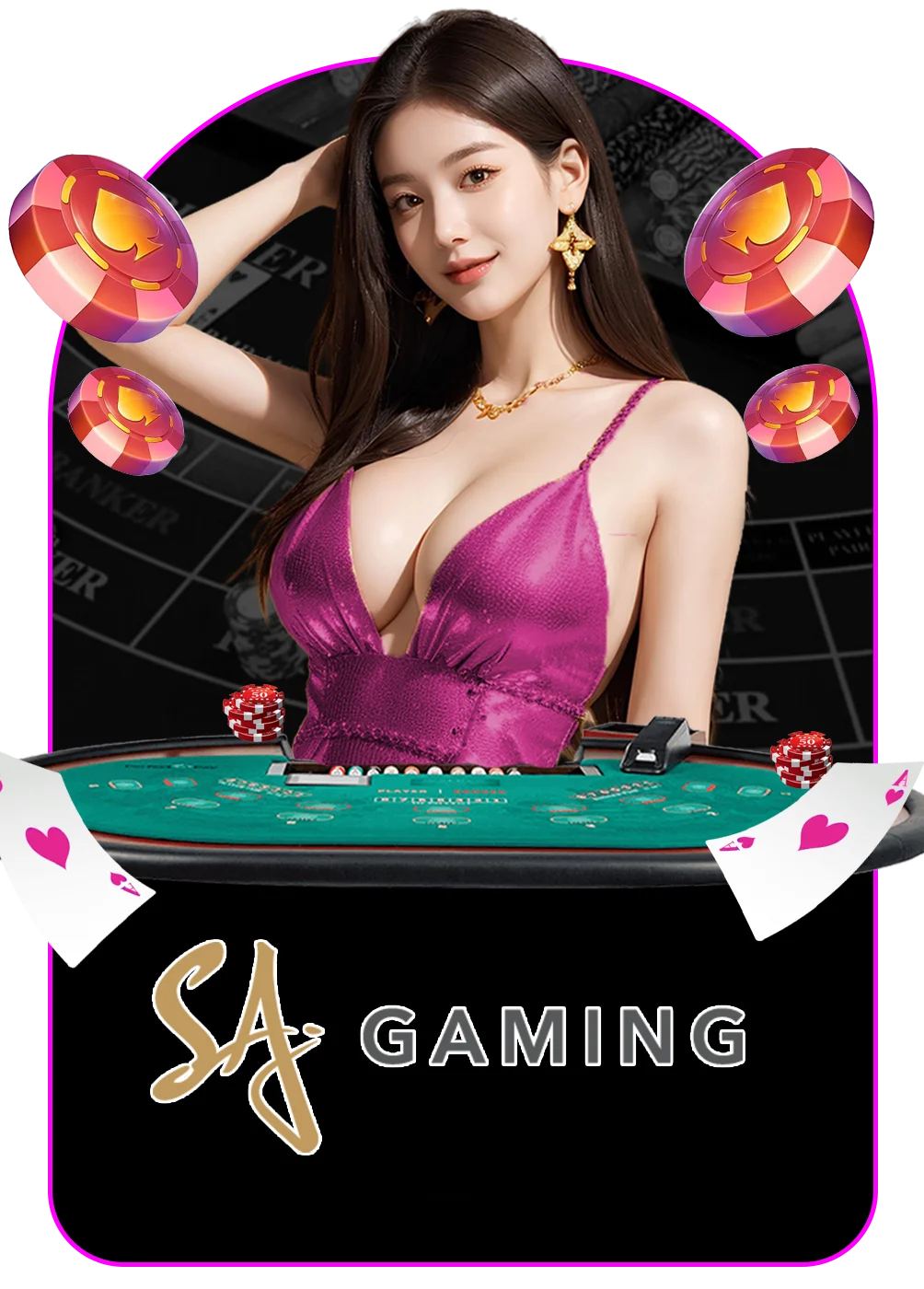 ไอคอนเข้าเล่นบาคาร่าออนไลน์สด NOXGOD ดีลเลอร์สาวสวย